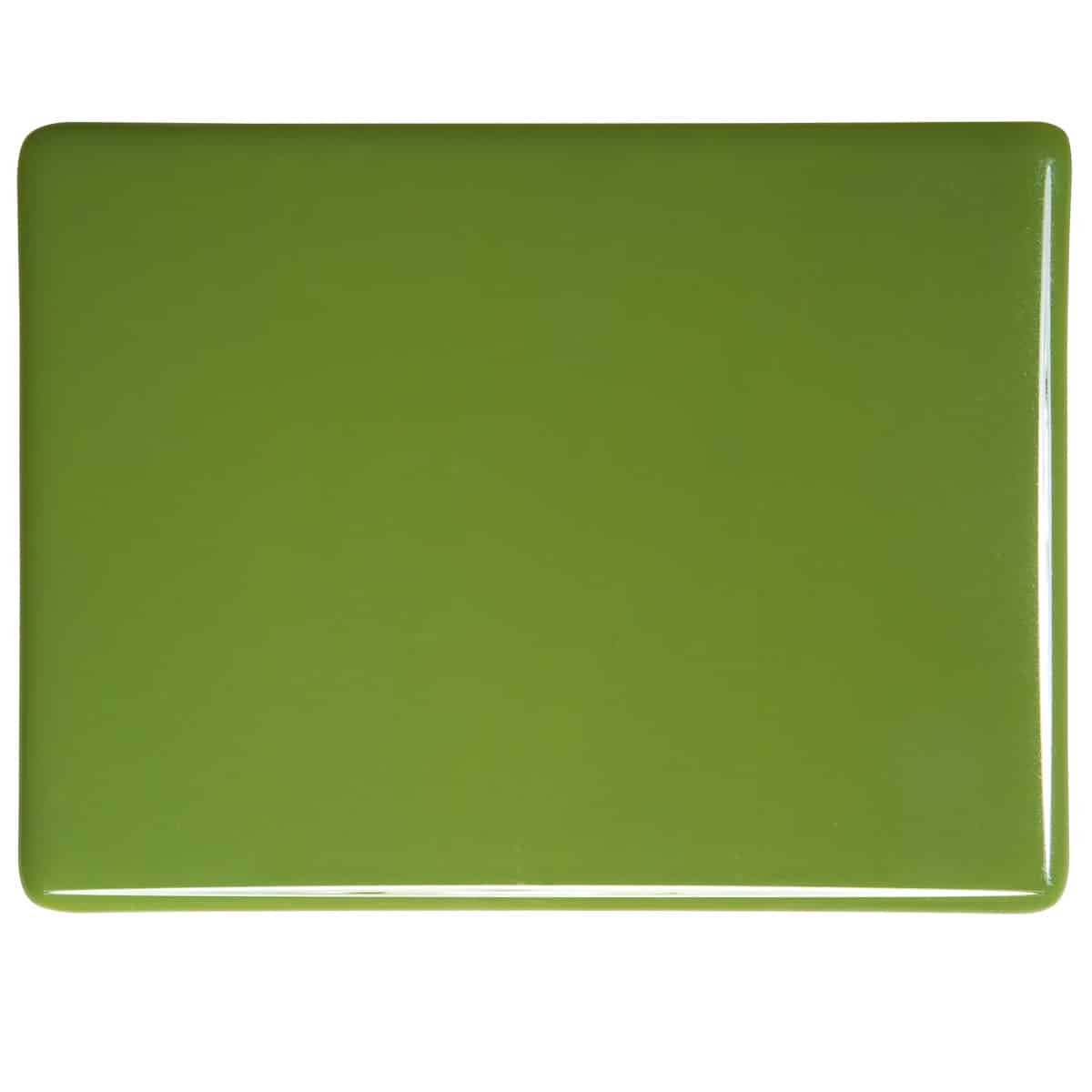 Olive Green Opal sheet glass swatch