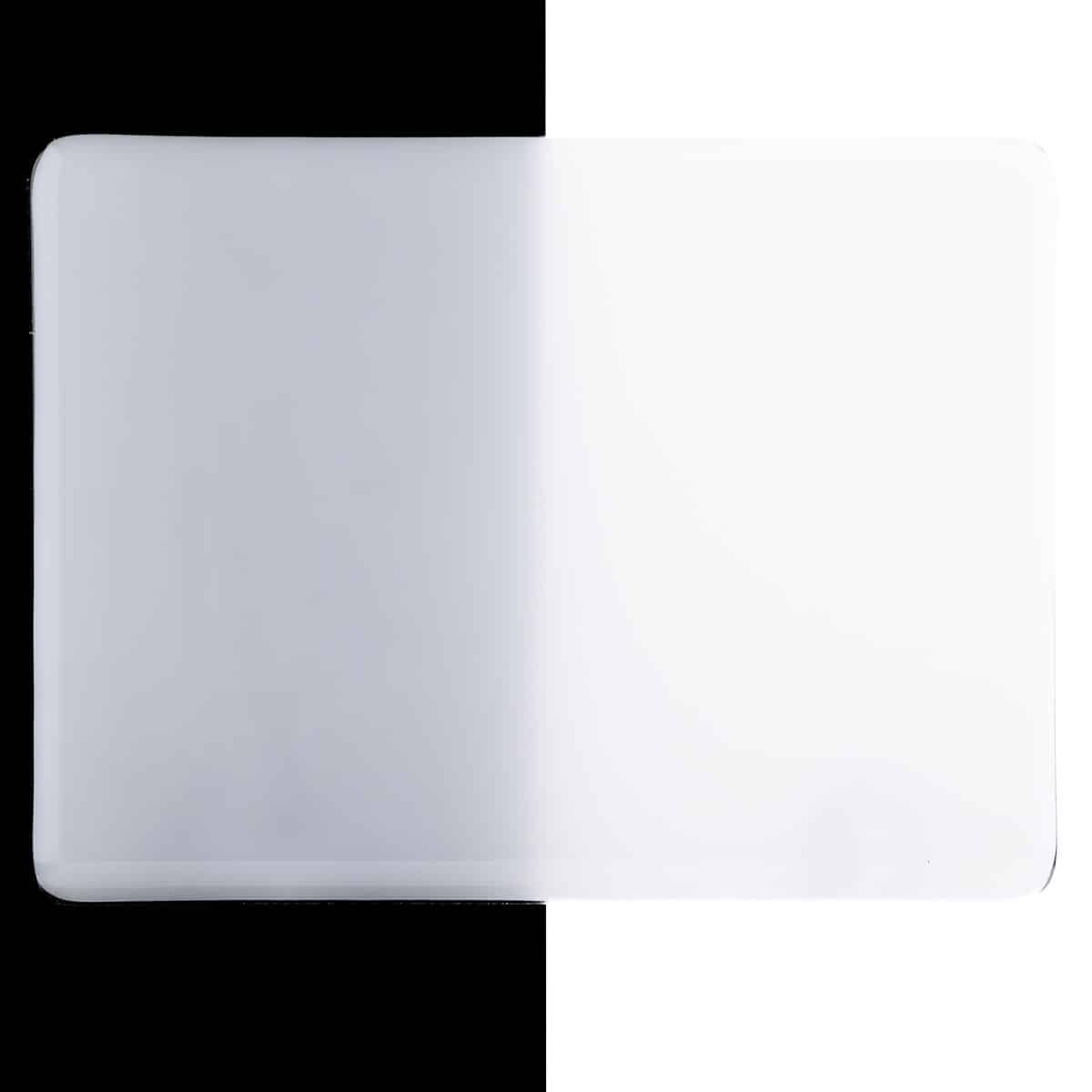 Translucent White Opal sheet glass swatch