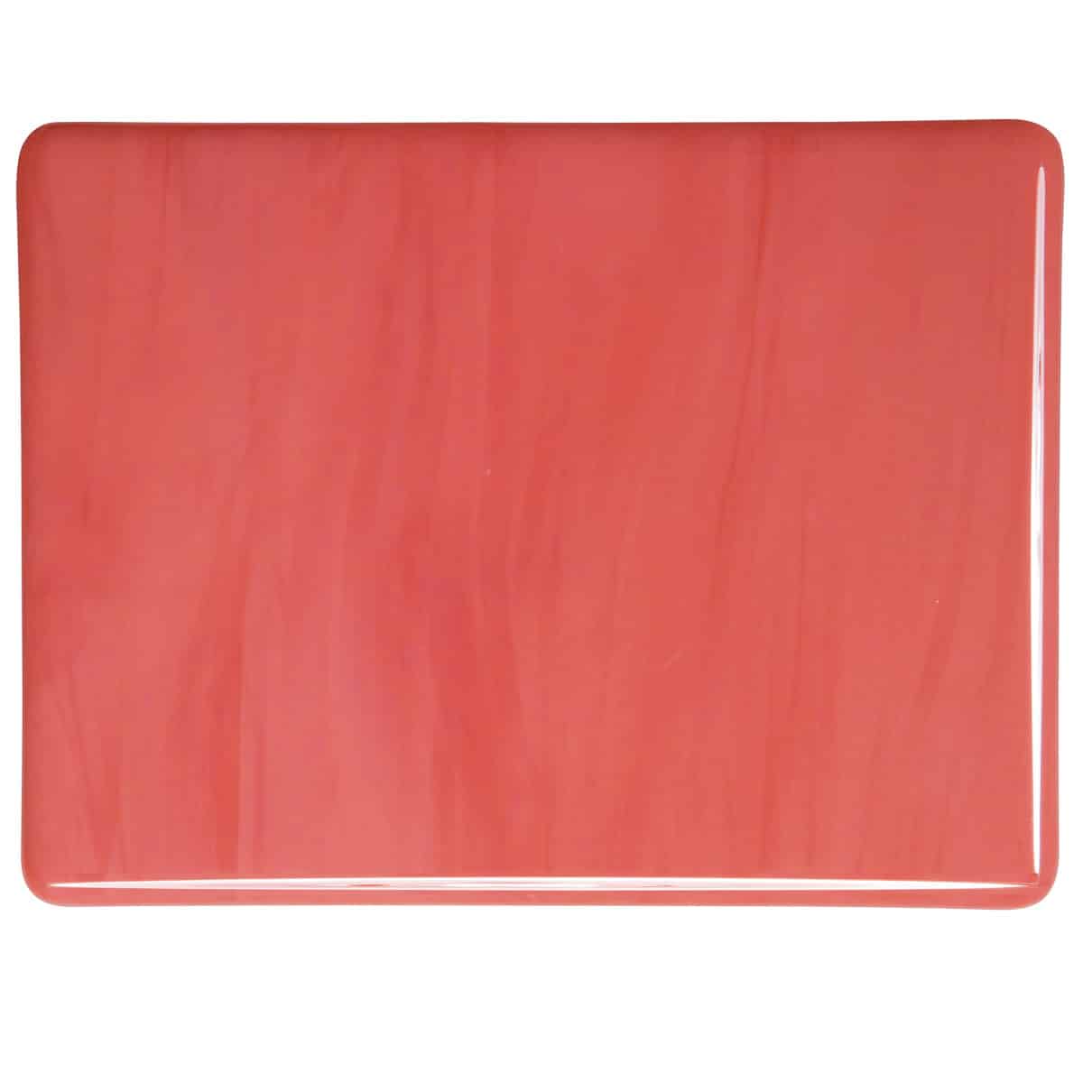 Salmon Pink Opal sheet glass swatch