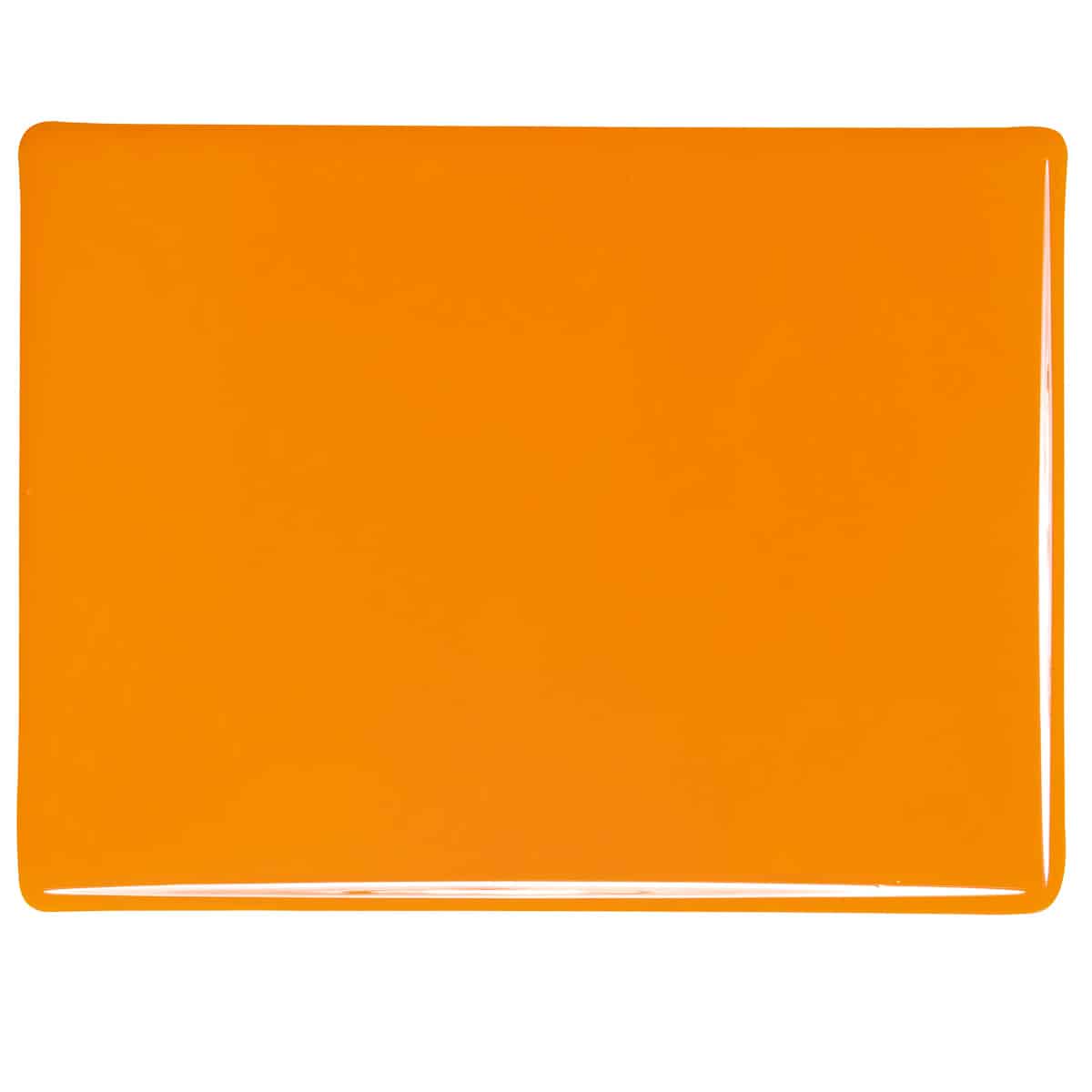 Pumpkin Orange Opal sheet glass swatch