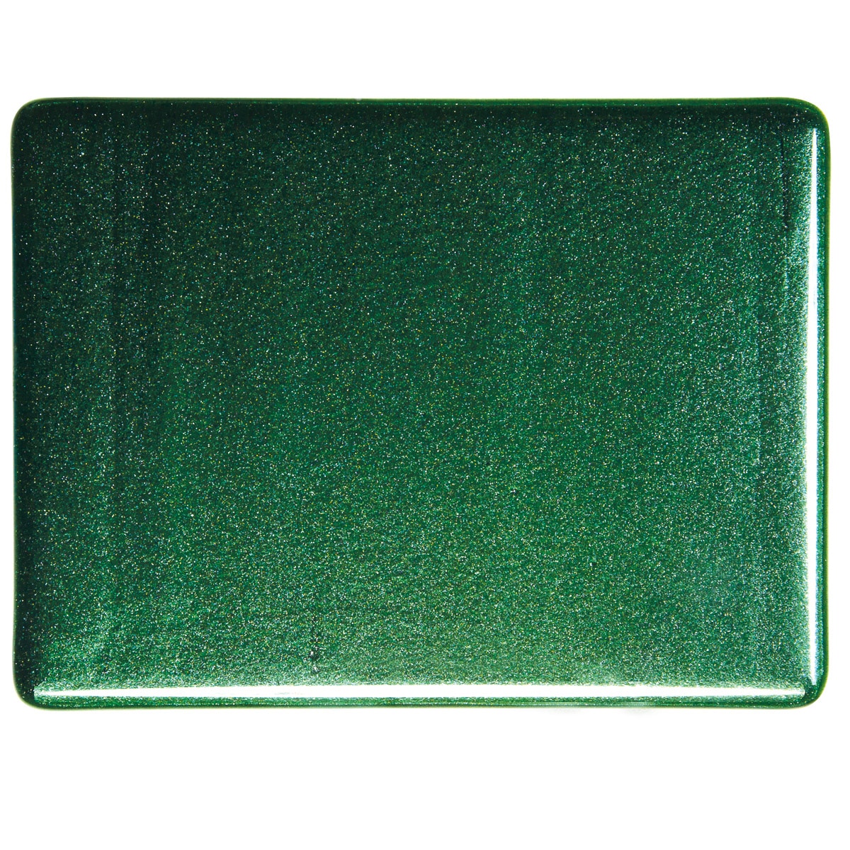 001112 Transparent Aventurine Green sheet glass swatch