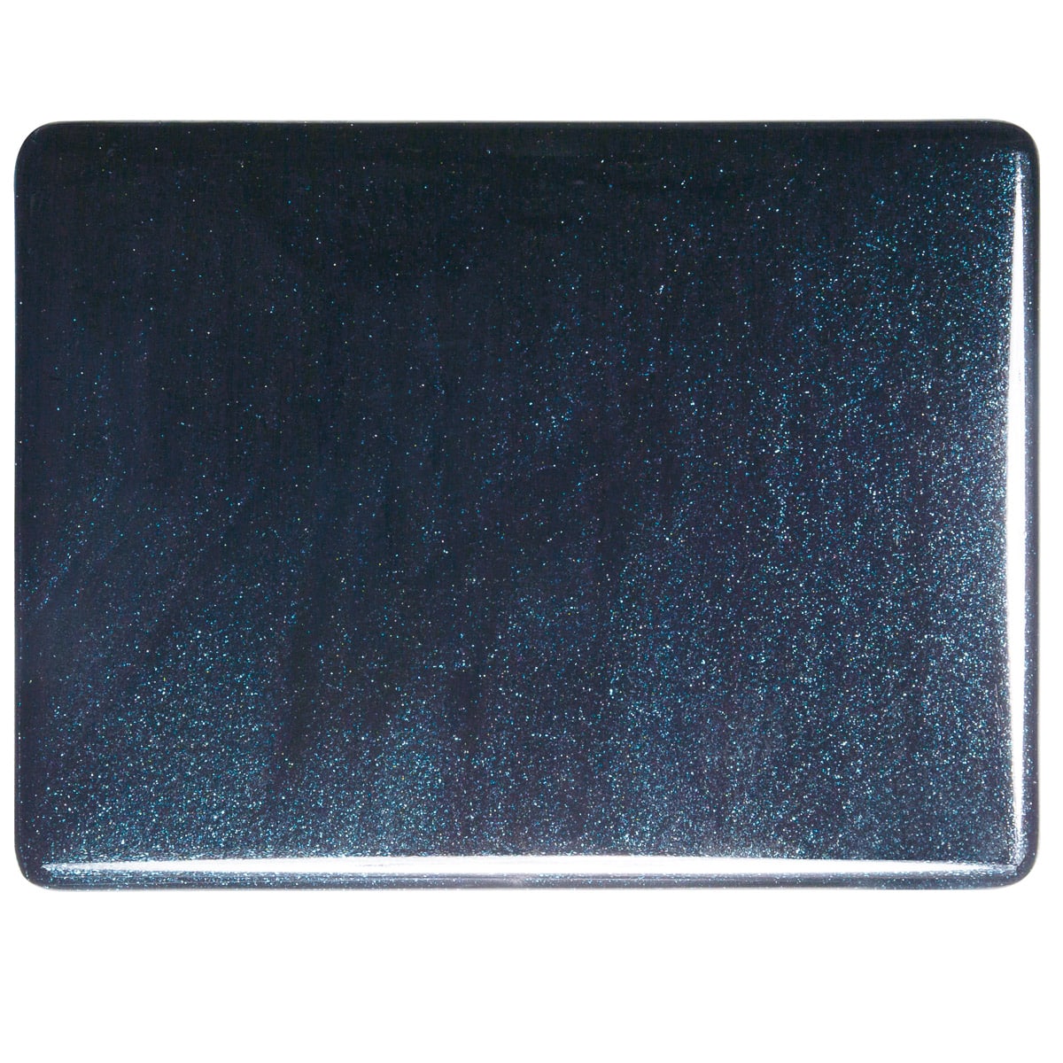 001140 Transparent Aventurine Blue sheet glass swatch