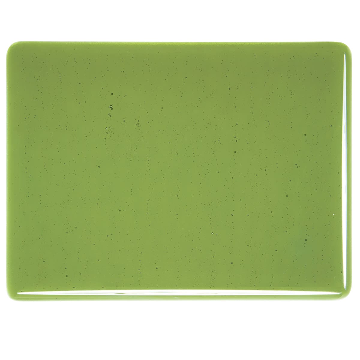001141 Transparent Olive Green sheet glass swatch