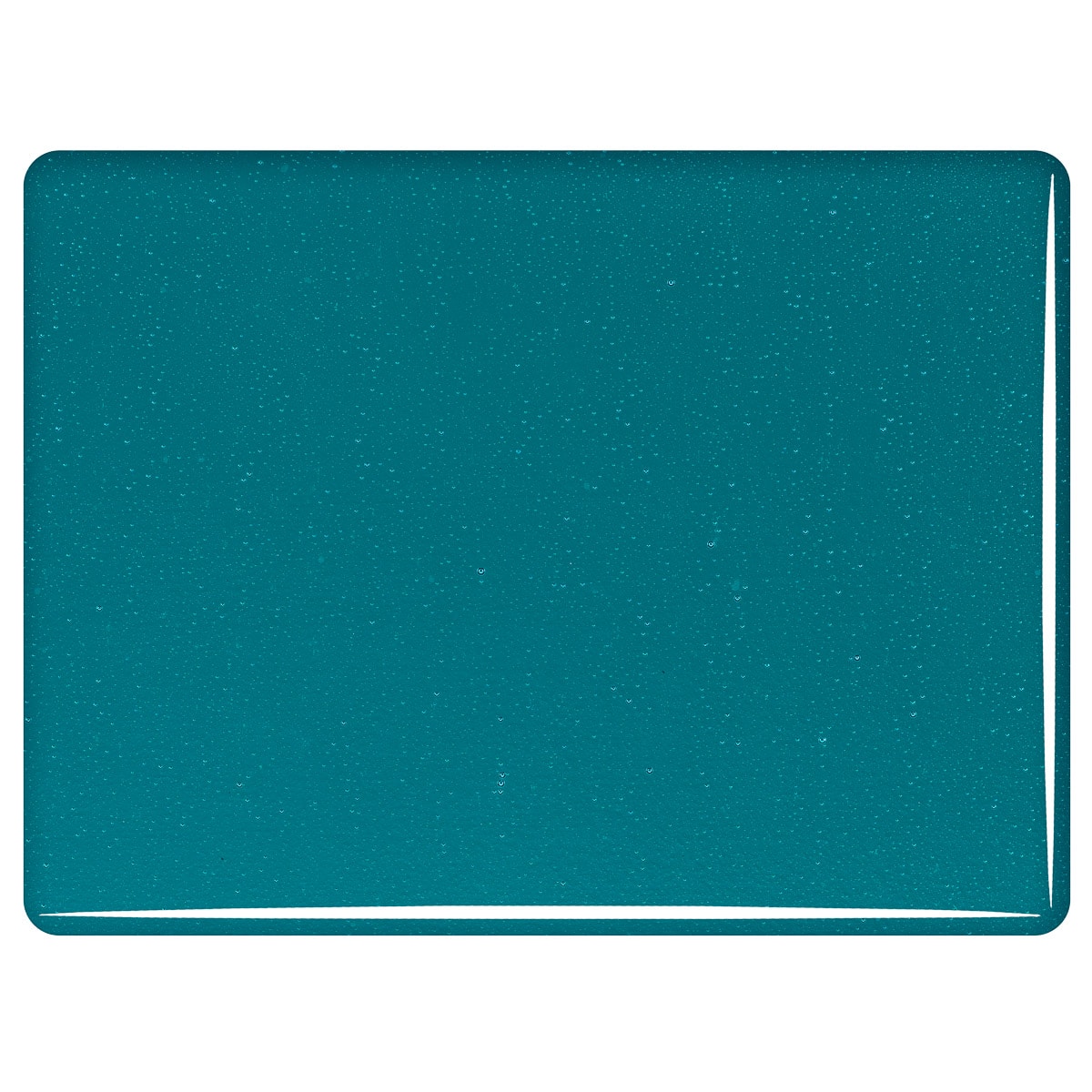 001176 Peacock Blue Transparent sheet glass swatch
