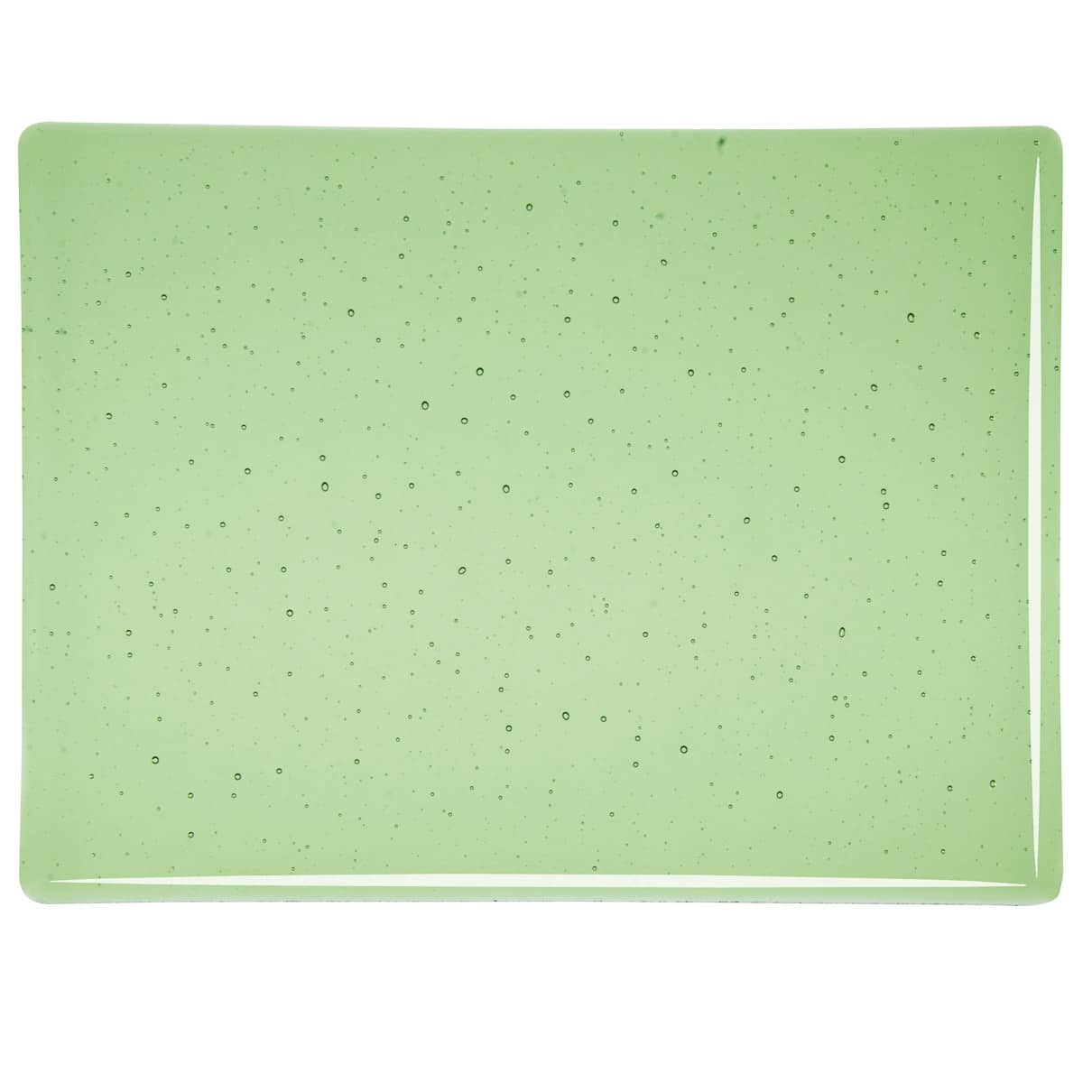 001217 Transparent Leaf Green sheet glass swatch