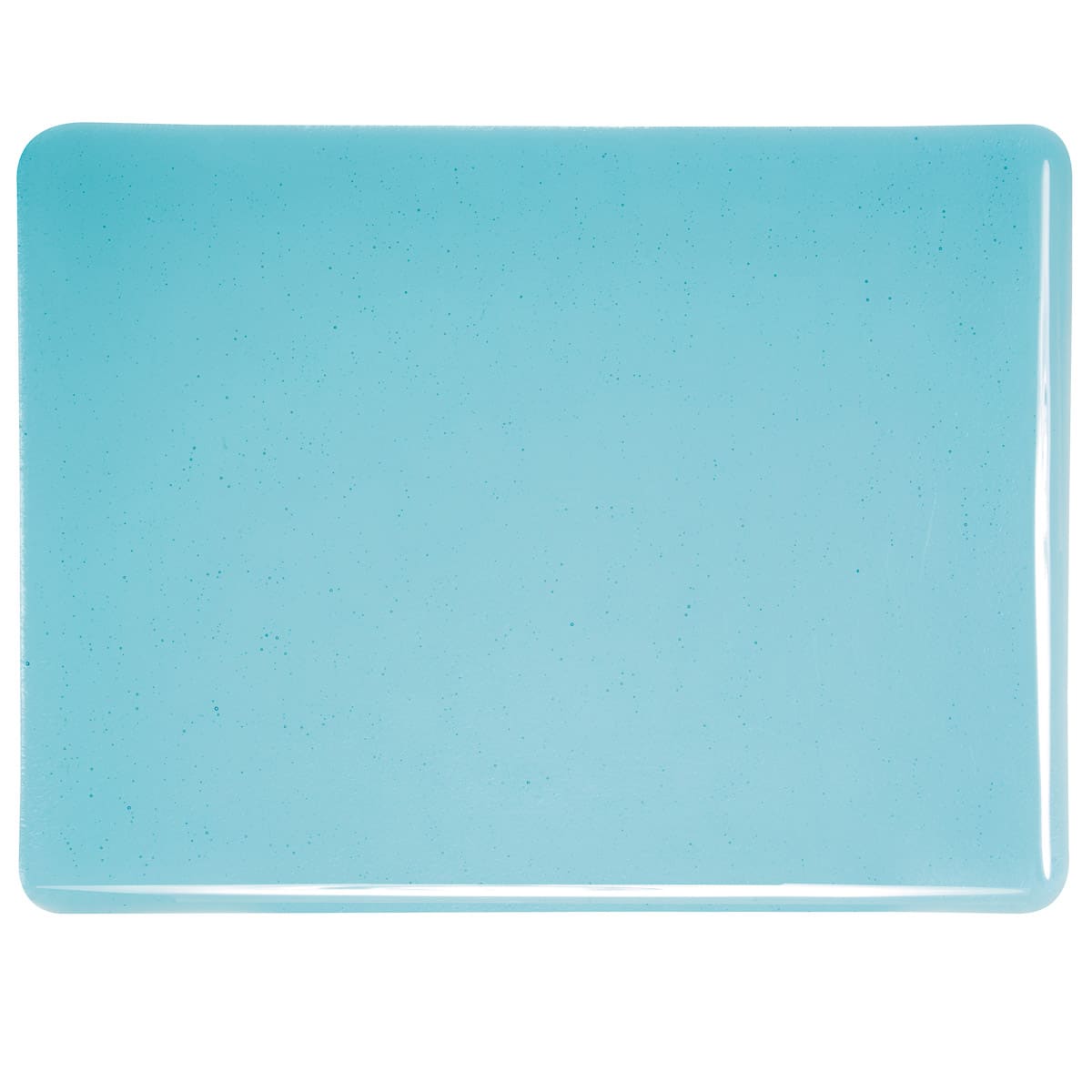 001416 Light Turquoise Blue transparent sheet glass swatch