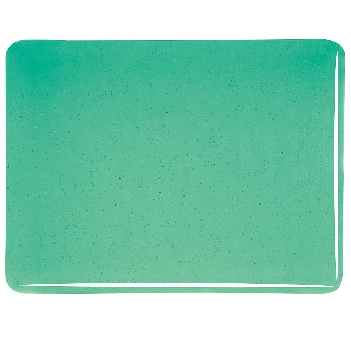 001417 Transparent Emerald Green sheet glass swatch