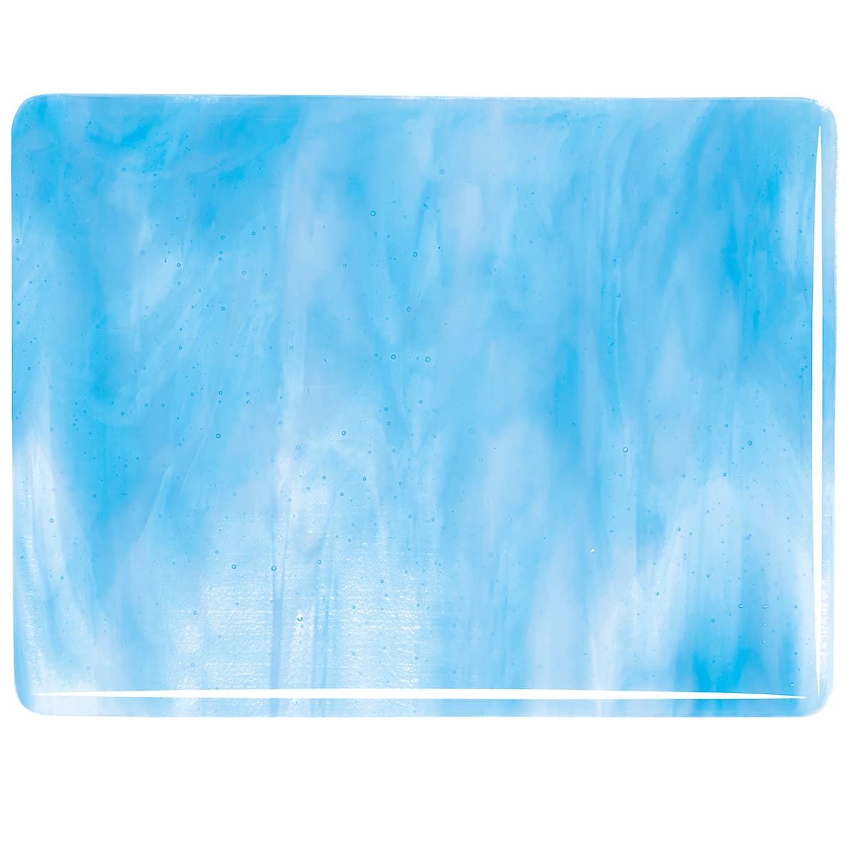 003116 Clear, Turquoise Blue, White