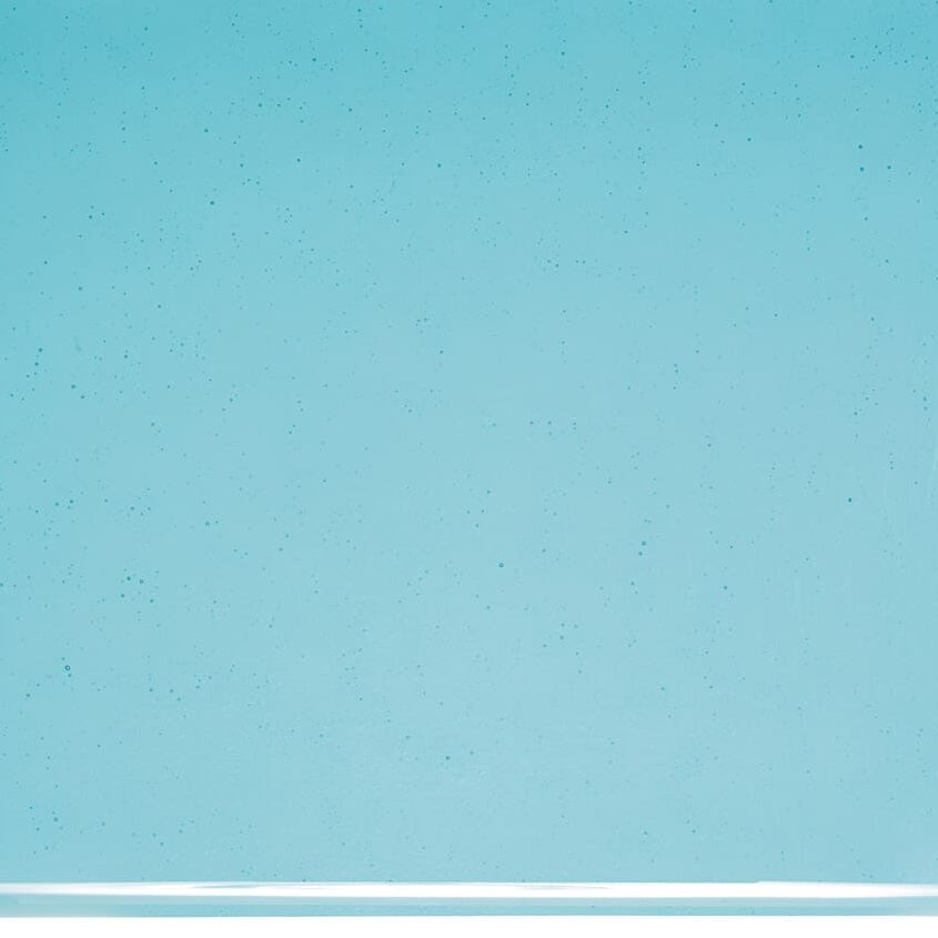 001416 Light Turquoise Blue transparent sheet glass swatch