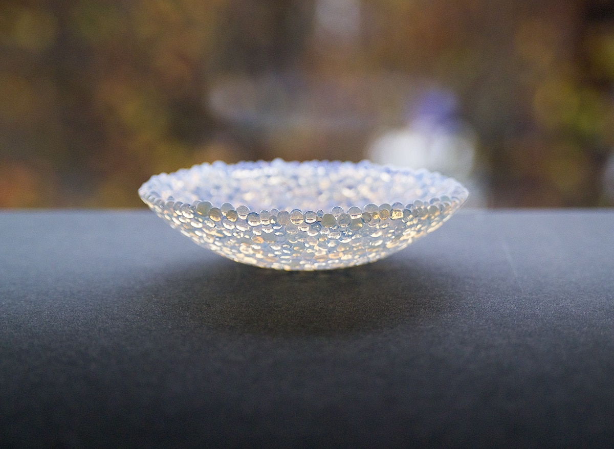 Bowl made of frit balls