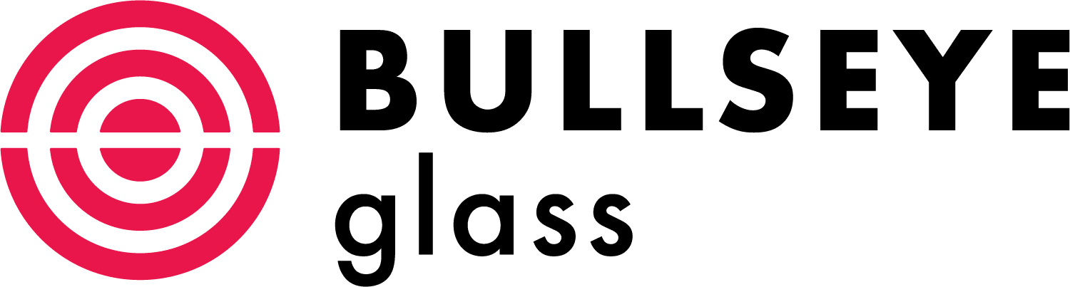 Bullseye Glass horizontal logo