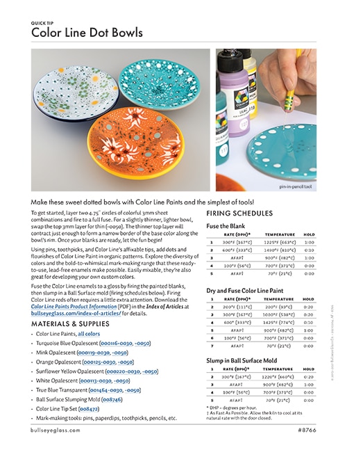 Color Line dot bowls